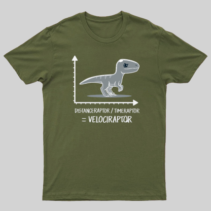 Velociraptor Geeky T-Shirt