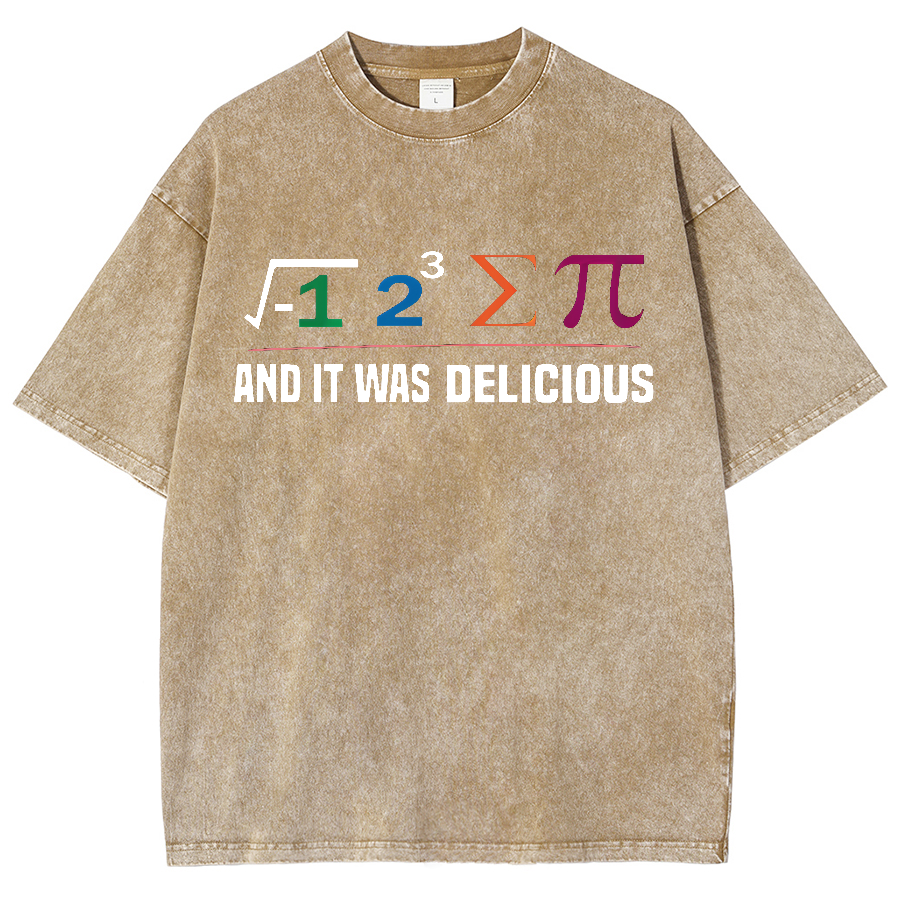 I Ate Some Pie And It Was Delicious I Ate Some Pi Math Vintage Distressed T-shirt