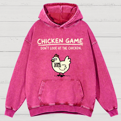 Chicken Game Vintage Distressed Hoodie