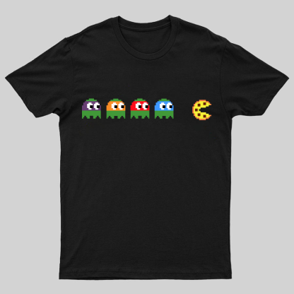 Teenage Mutant Ninja Turtles Chasing Pizza Geeky T-Shirt