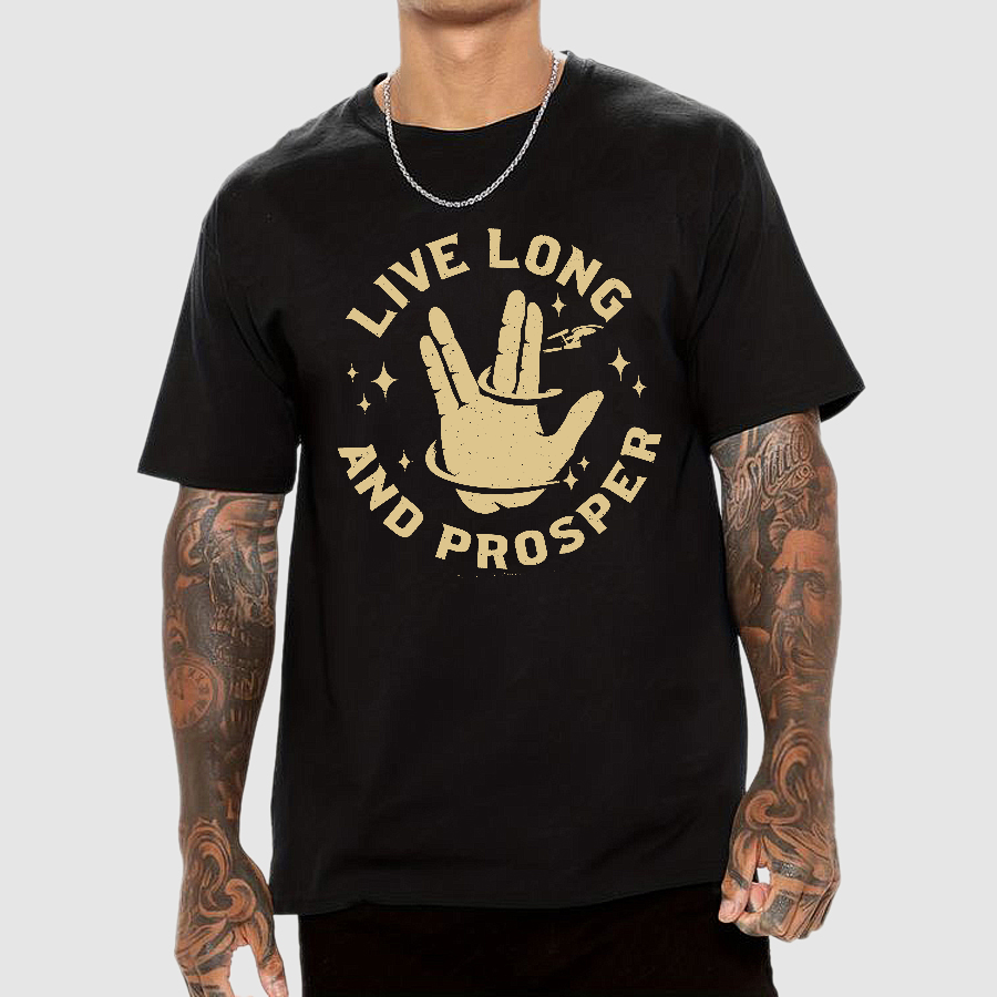 Live Long And Prosper Cosmic Geek T-Shirt