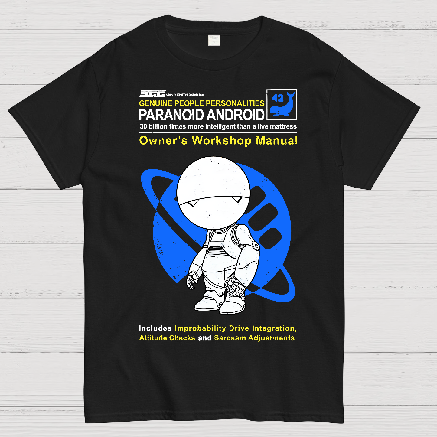 Paranoid Android Manual Geek T-Shirt