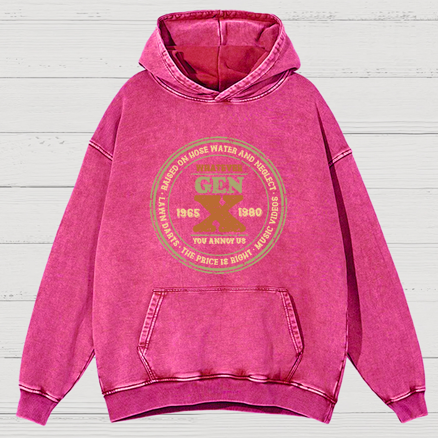 GenX Vintage Distressed Hoodie
