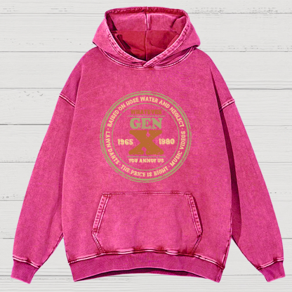 GenX Vintage Distressed Hoodie