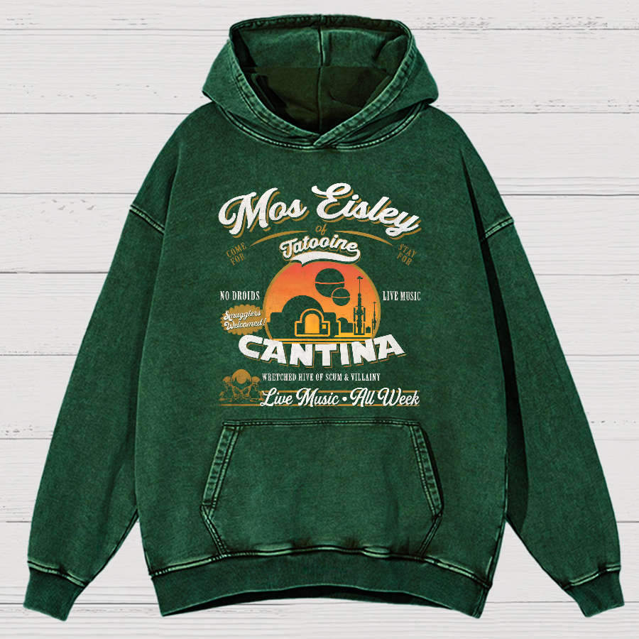 Mos Eisley Cantina Tatooine Graphic Star Wars Vintage Distressed Hoodie