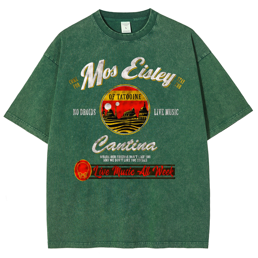 Mos Eisley Cantina Tatooine Graphic Star Wars Vintage Distressed T-shirt