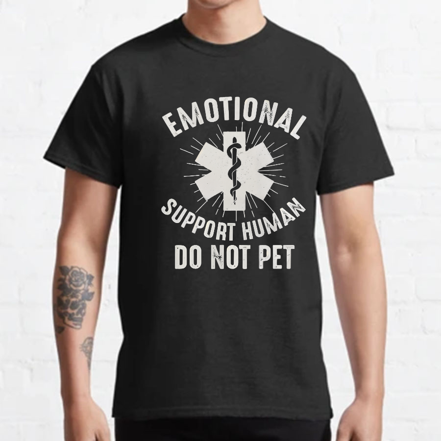 Emotional Support Human Geeky T-Shirt