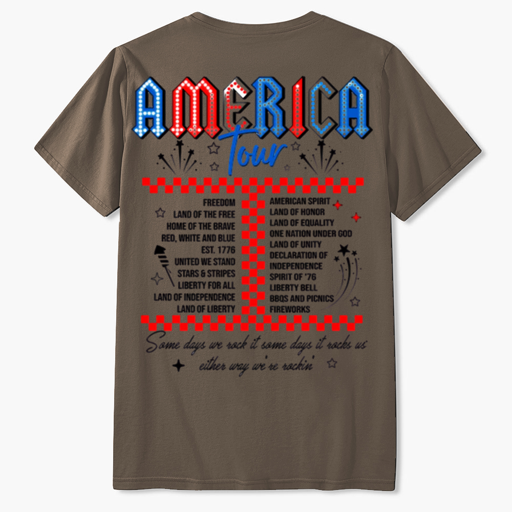 Retro America Tour 1776 Funny T-Shirt Gift