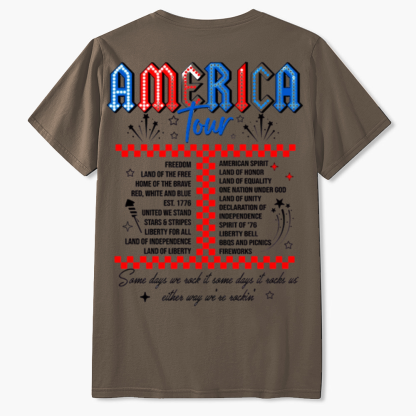Retro America Tour 1776 Funny T-Shirt Gift