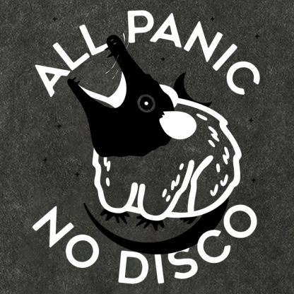 All Panic No Dico Vintage Distressed Tee