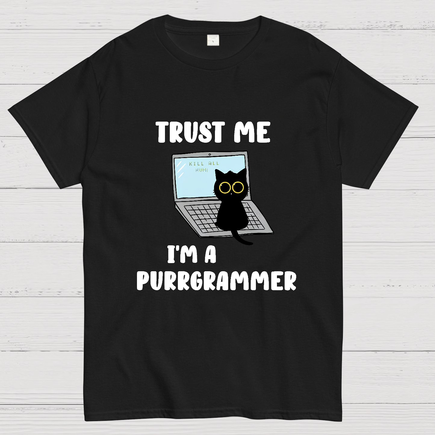 I'm A Purrgrammer Funny Cat Nerdy T-Shirt
