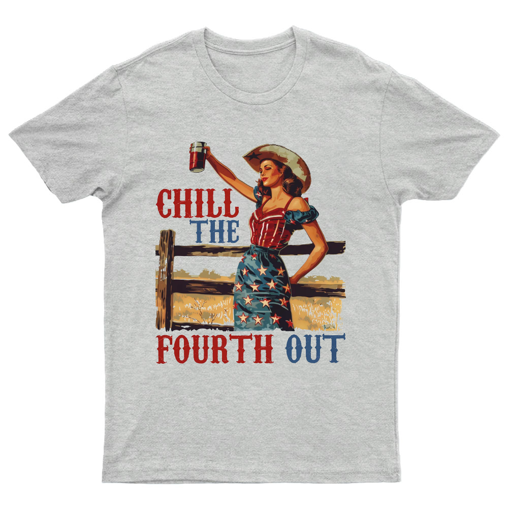 Chill the Fourth Out Retro 4th of july Nerdy T-Shirt