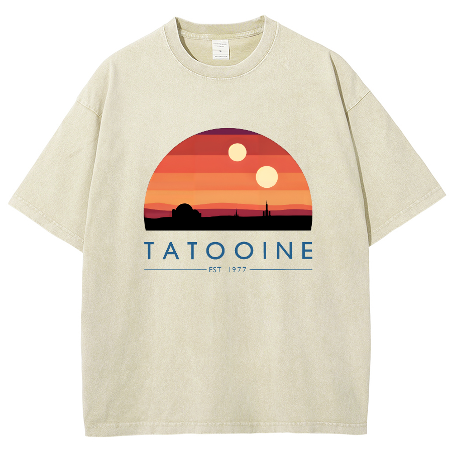Tatooine Sunset Vintage Distressed T-shirt