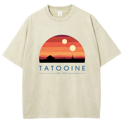 Tatooine Sunset Vintage Distressed T-shirt