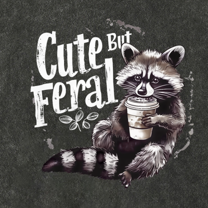 Cute But Feral Vintage Distressed T-shirt