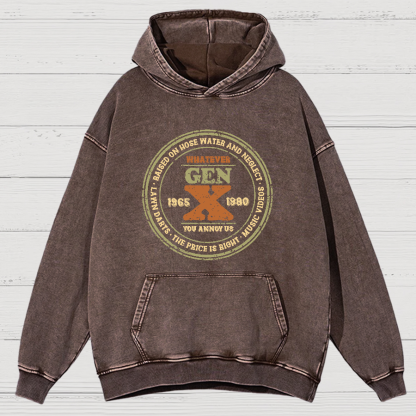GenX Vintage Distressed Hoodie