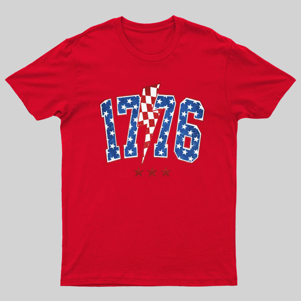 1776 America 4th of July Nerdy T-Shirt