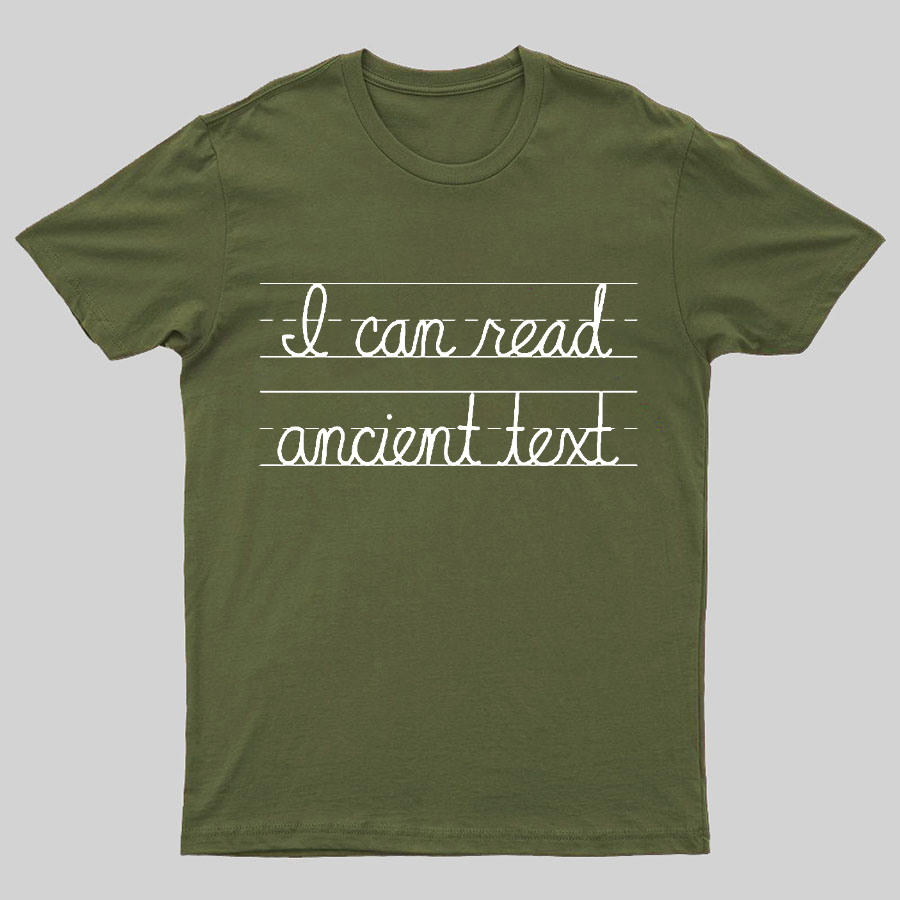 Ancient Text Geeky T-Shirt