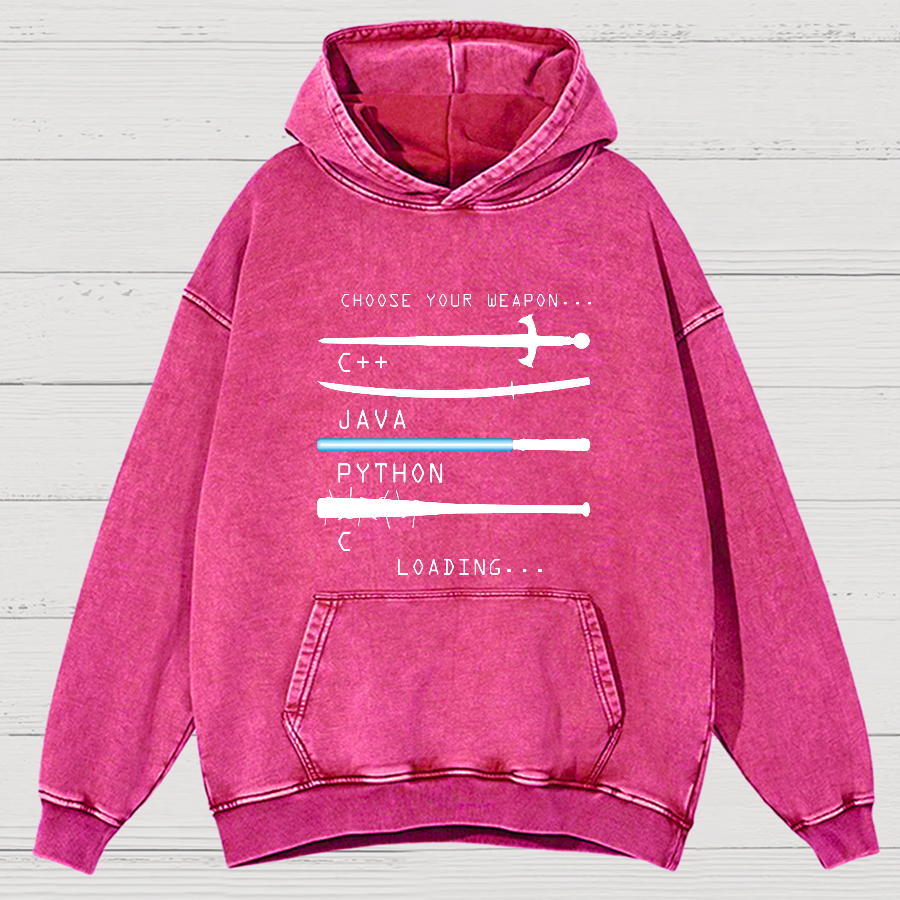 Choose Your Weapon Vintage Distressed Hoodie
