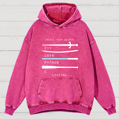 Choose Your Weapon Vintage Distressed Hoodie
