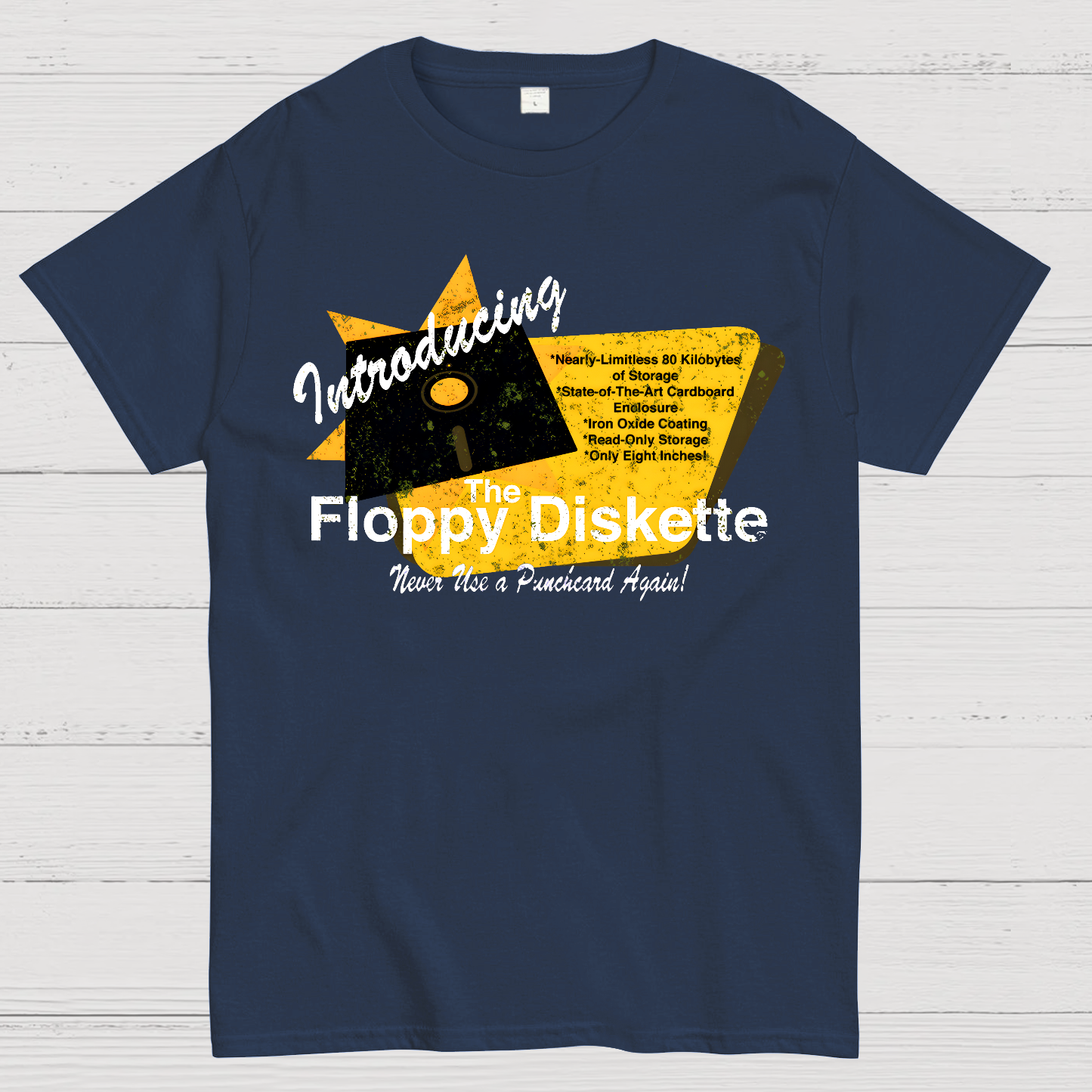 1971-Floppy Diskette Geek T-Shirt