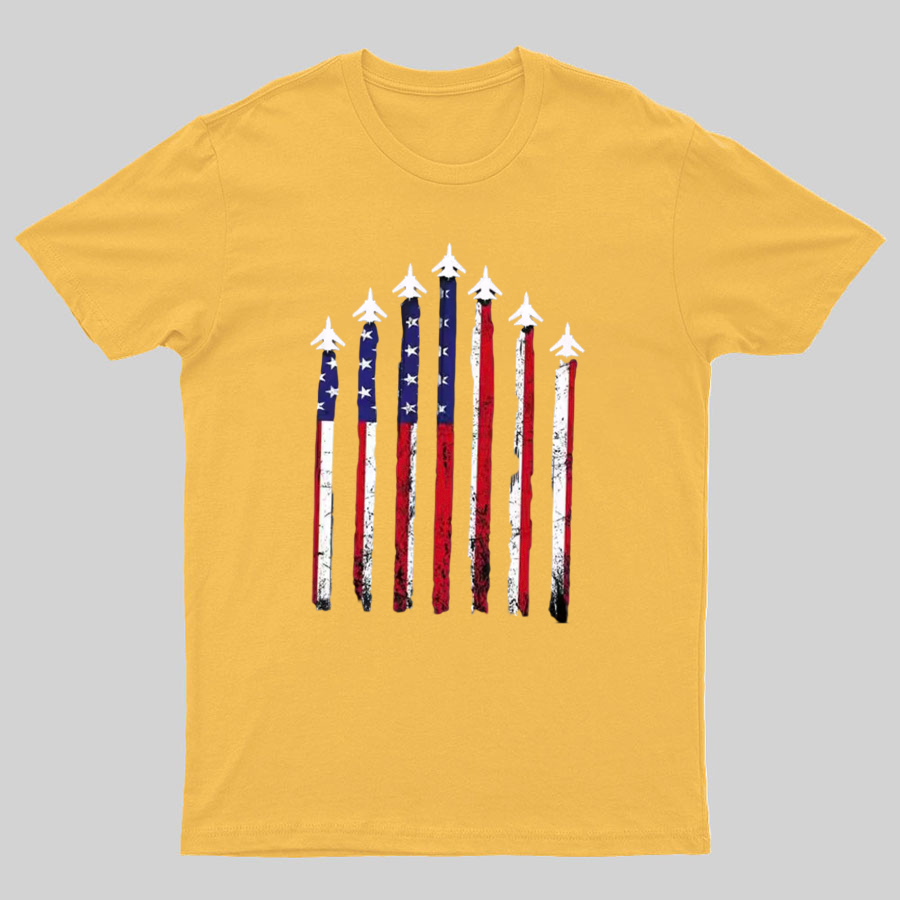 Flag 4th of July Geeky T-Shirt