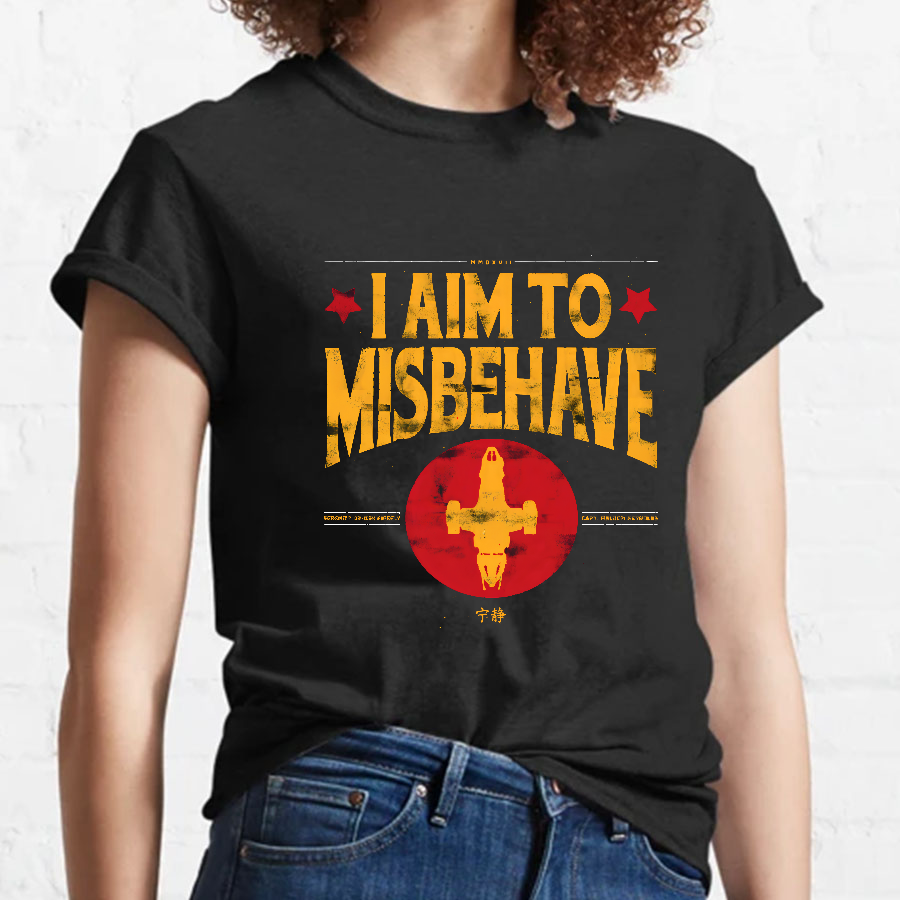I Aim To Misbehave Geeky T-Shirt