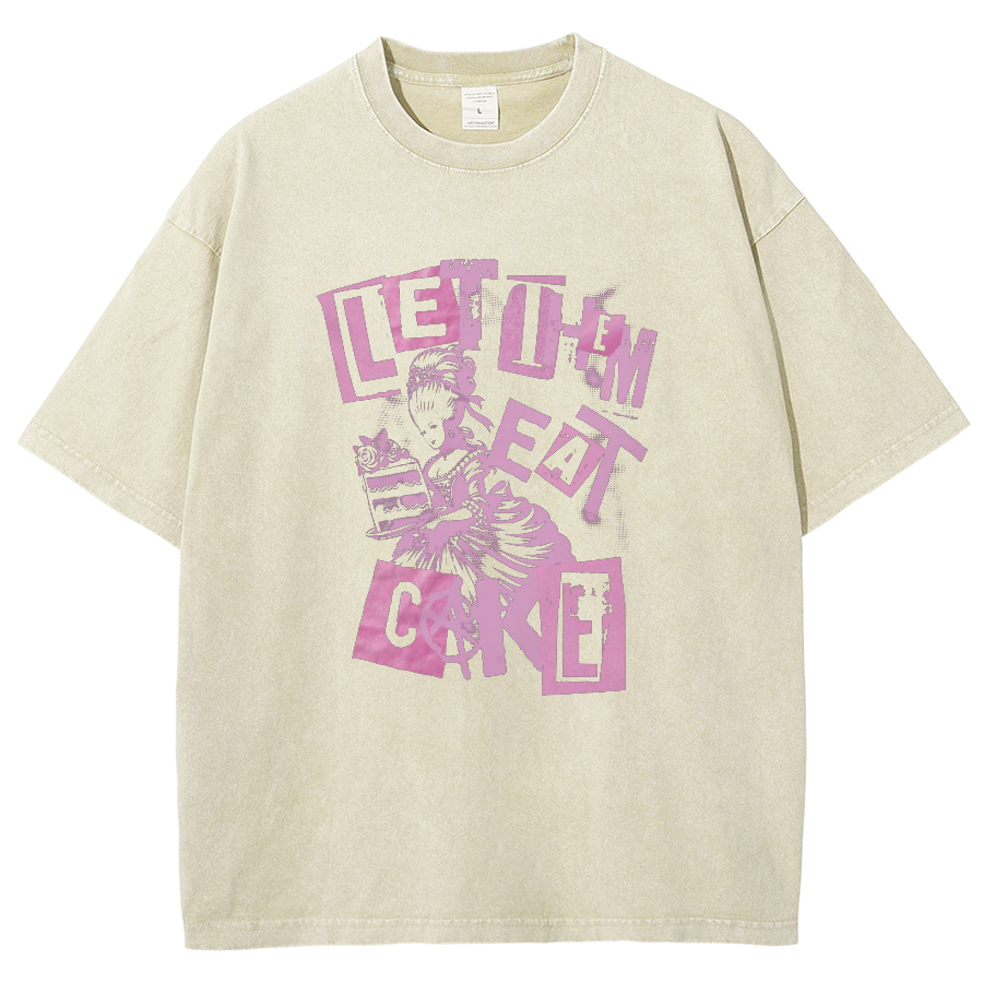 Let Them Eat Cake Vintage Distressed T-shirt