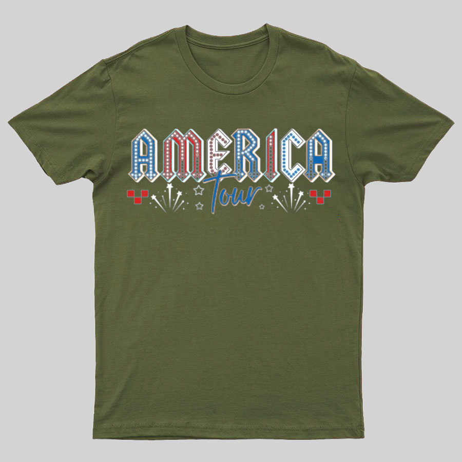 Retro America Tour 1776 Funny T-Shirt Gift