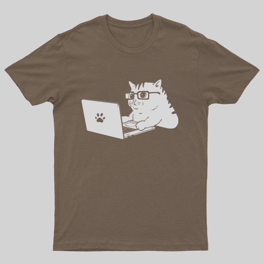 Cats & Computers Geeky T-Shirt