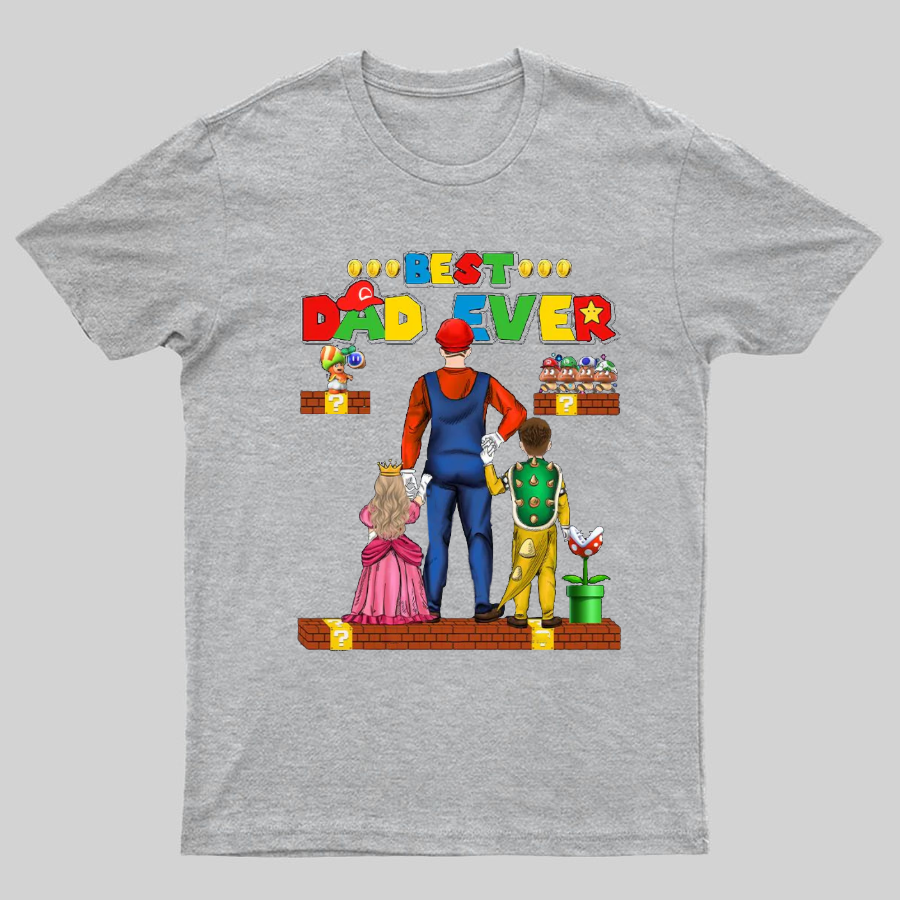 Best Dad Ever Game Geeky T-Shirt