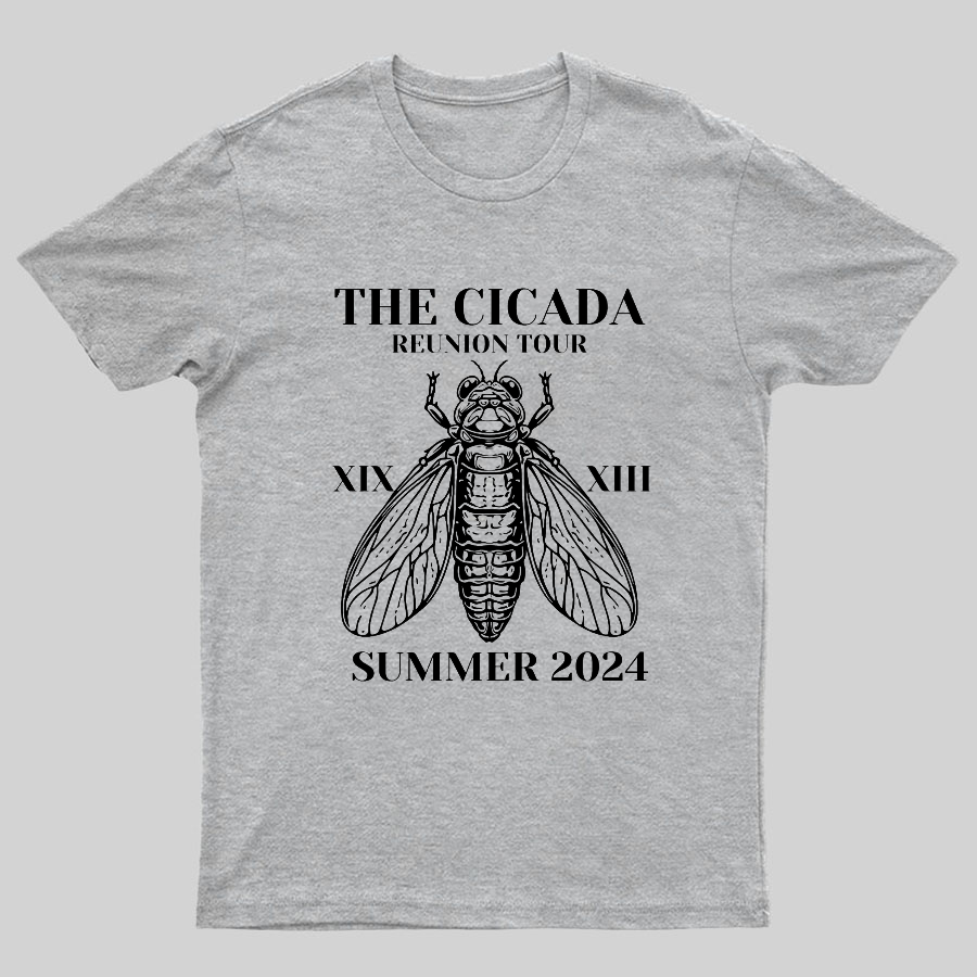 The Cicada Reunion U.S Tour 2024 Cicada Geeky T-Shirt
