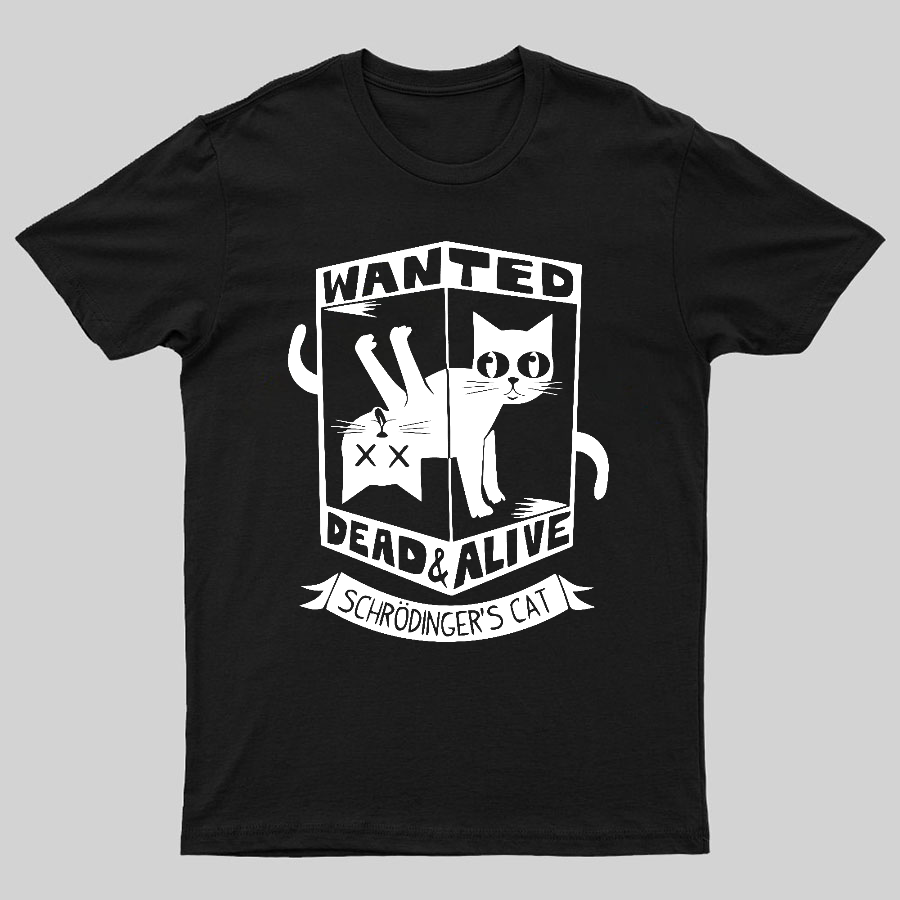 Schrödinger's Cat Mathe, Physics Geeky T-Shirt