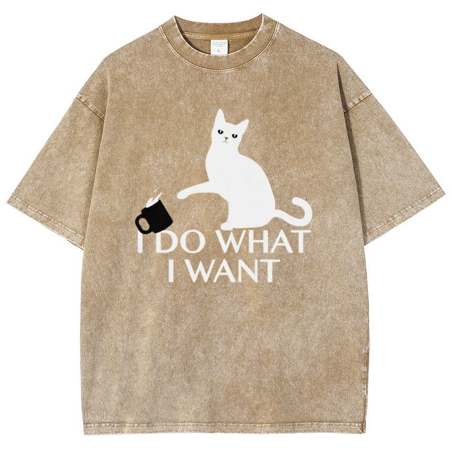 I Do What I Want Vintage Distressed T-shirt