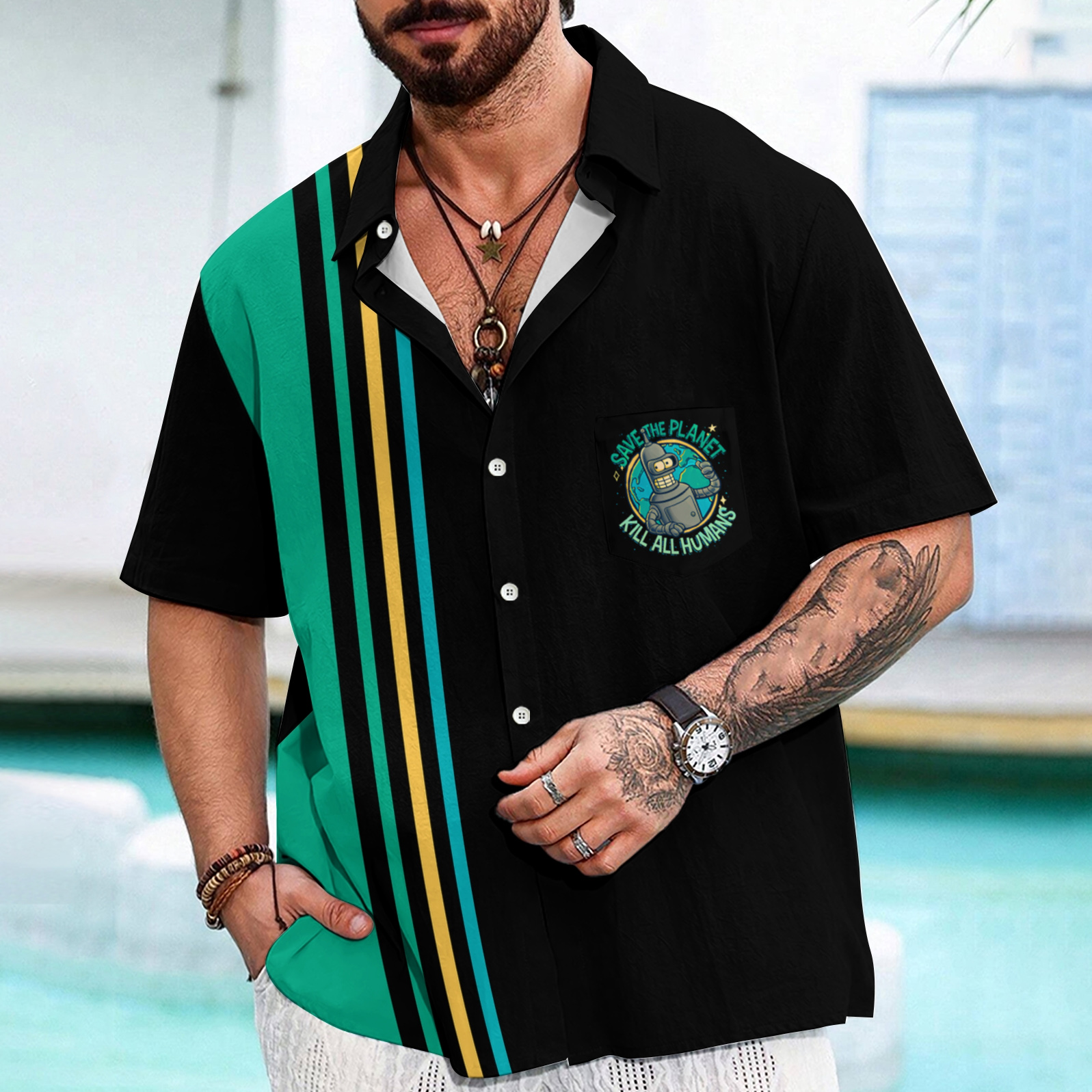 Save The Planet Kill All Humans Geeky Shirt 