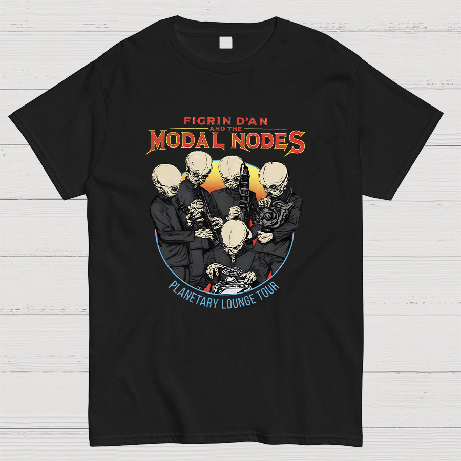 Star Wars Cantina Band Planetary Lounge Tour Geeky T-Shirt