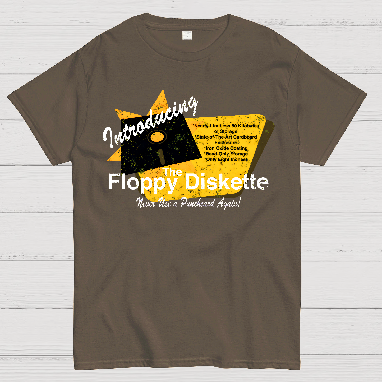 1971-Floppy Diskette Geek T-Shirt