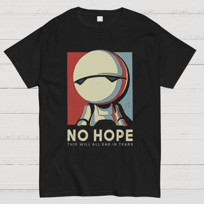 No Hope Marvin Robot Geeky T-Shirt