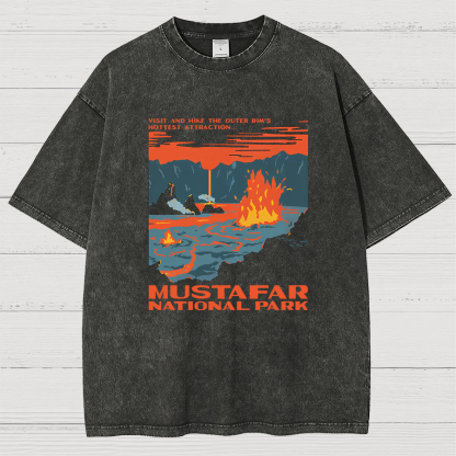 Mustafar National Park Vintage Distressed T-shirt