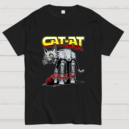 Funny Cat-at Walker， Cat Geeky T-Shirt