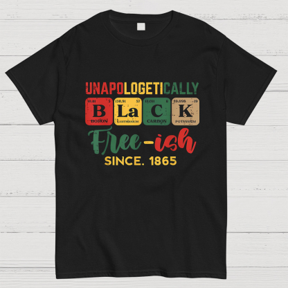 Unapologetically Black Periodic Geeky T-Shirt