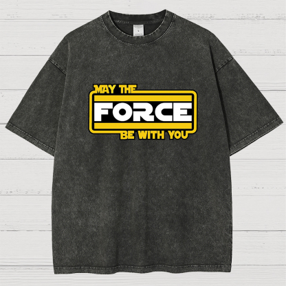 May The Force Be With You Vintage Distressed T-shirt