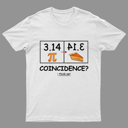 Pi Pie Math Professor Geeky T-Shirt