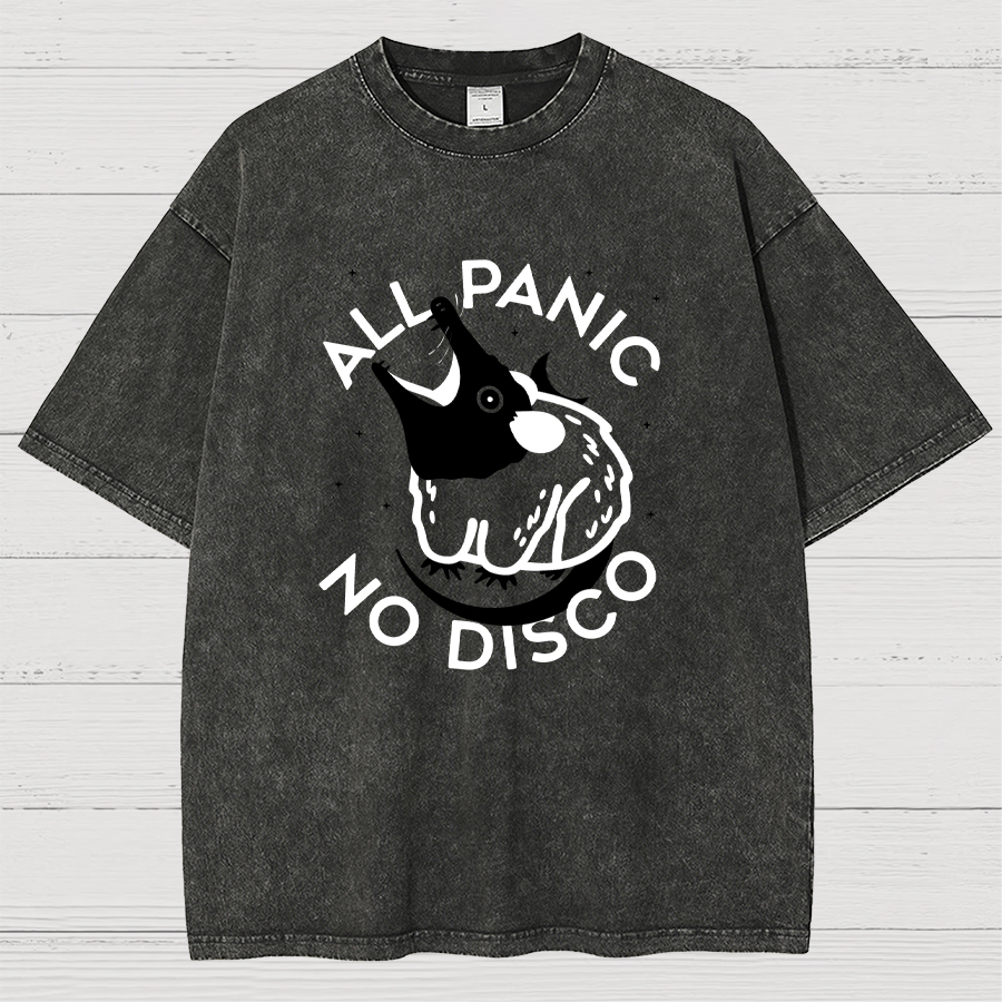 All Panic No Dico Vintage Distressed Tee