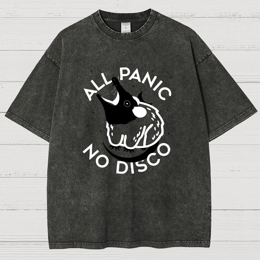 All Panic No Dico Vintage Distressed Tee