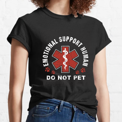Emotional Support Human Geeky T-Shirt