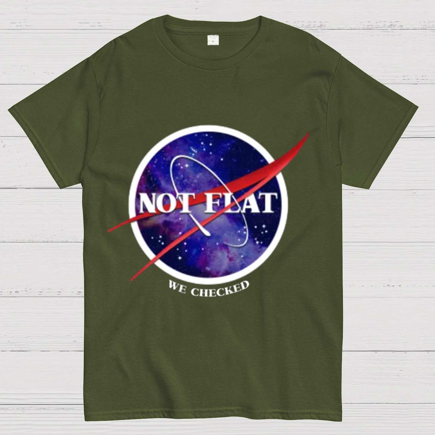 Not Flat Science Nerd T-shirt