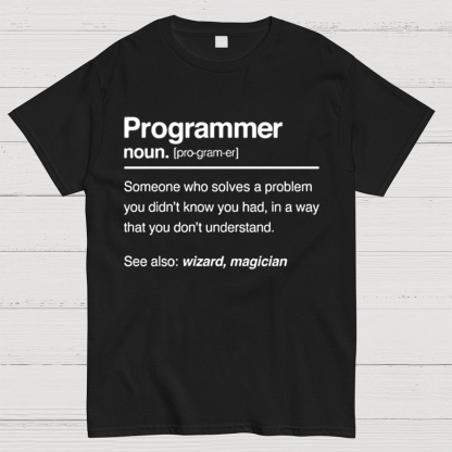 Programmer Noun Coding Nerd Shirt It Shirt Geeky T-Shirt