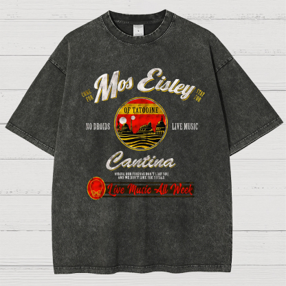 Mos Eisley Cantina Tatooine Graphic Star Wars Vintage Distressed T-shirt