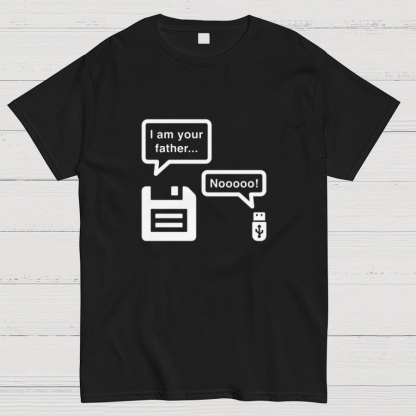 I Am Your Father- IT Shirt - USB Drive Shirt - Retro Disk Shirt